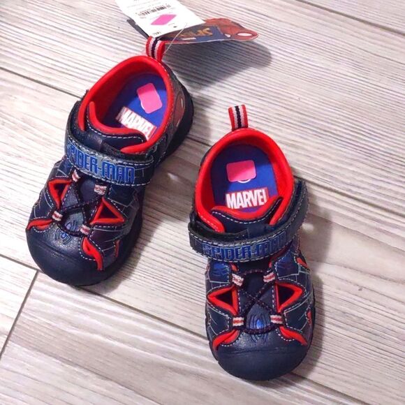 (76-3070)  🔥3/$20🔥  Spiderman Marvel Shoes Sz 7 - Picture 1 of 9